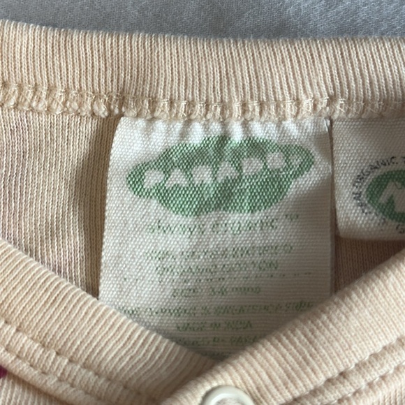 PARADE - LIKE NEW Canadian Organic cotton Cream and Pink Sleep Sacks/night gown - Picture 2 of 5